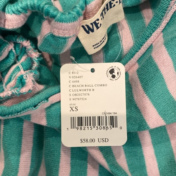 Free people We the Free terry cloth halter top coastal town striped NWT - Picture 7 of 7